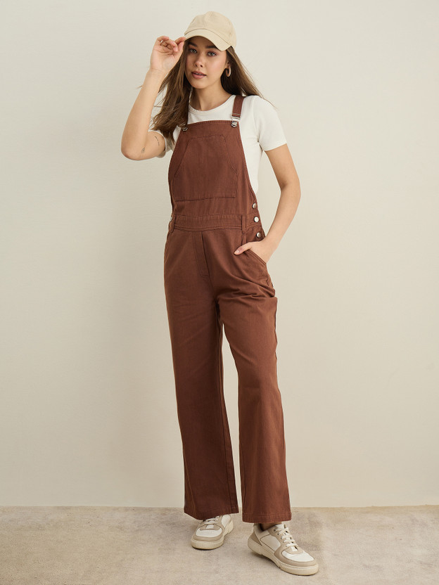 STYLESTONE Women Brown Dungaree