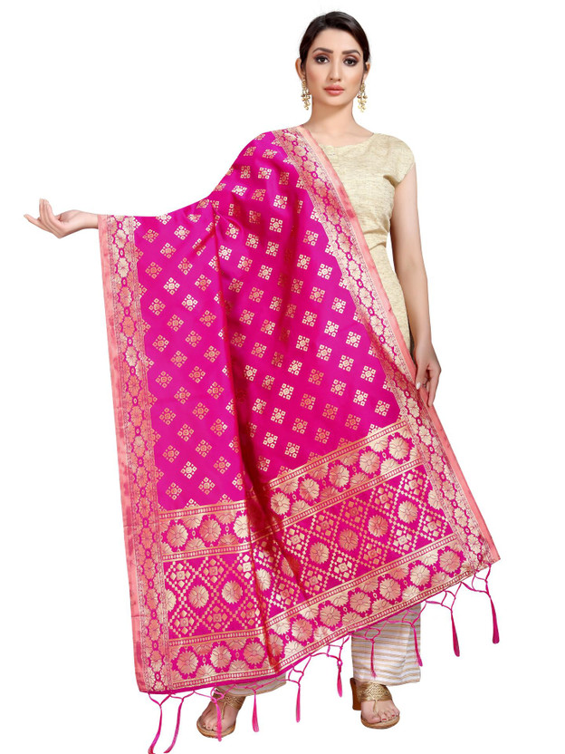 RRK IMPORT AND EXPORT Jacquard Woven Women Dupatta