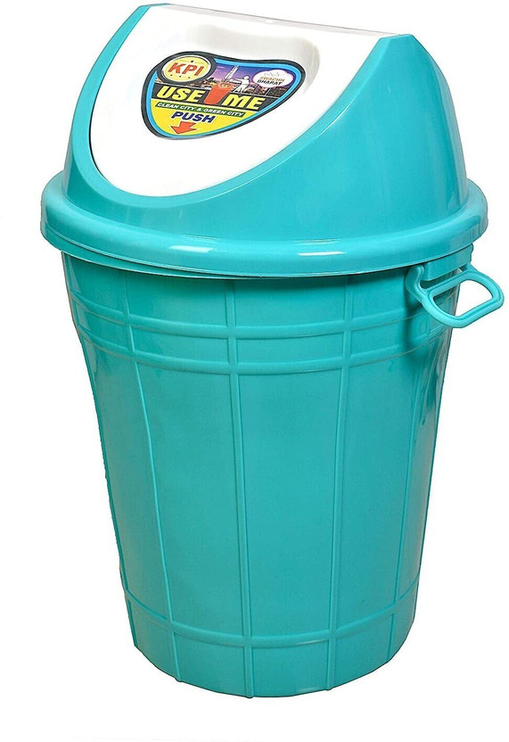 mastBus 1Pc Plastic Dustbin Big Size 60 litres with LID Extra Large for Home and Kitchen, Restaurant, Apartments, Mess, Canteen, Office, Outdoor Garden, Society, Hospital for Dry Wet Garbage Waste Plastic Dustbin(Green)