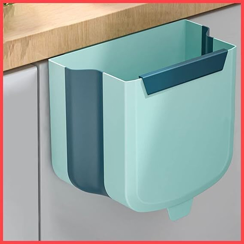 Wolpin Plastic Dustbin(Green)