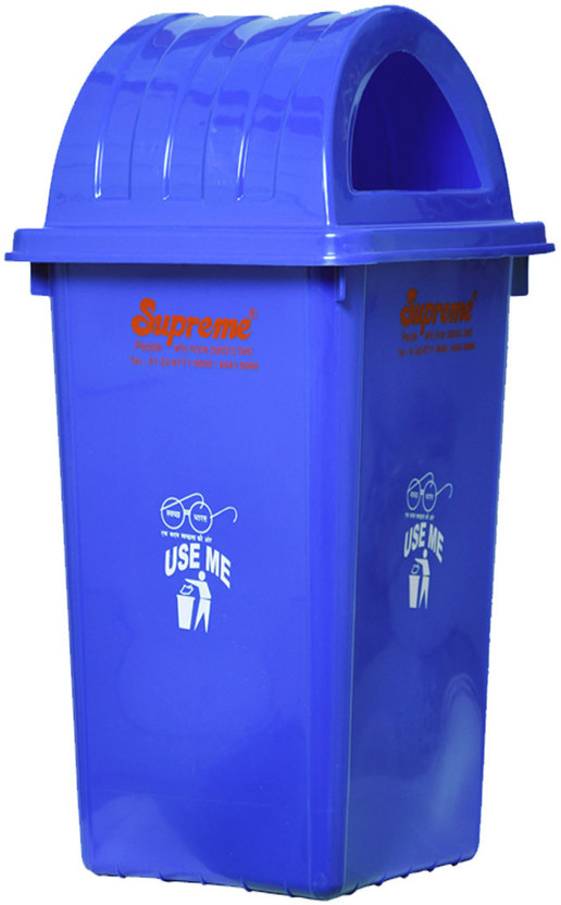 Suprieme Polymer Dustbin 100 Litre For Restaurant Office Hospital Blue Open Top, Plastic Plastic Dustbin(Blue)