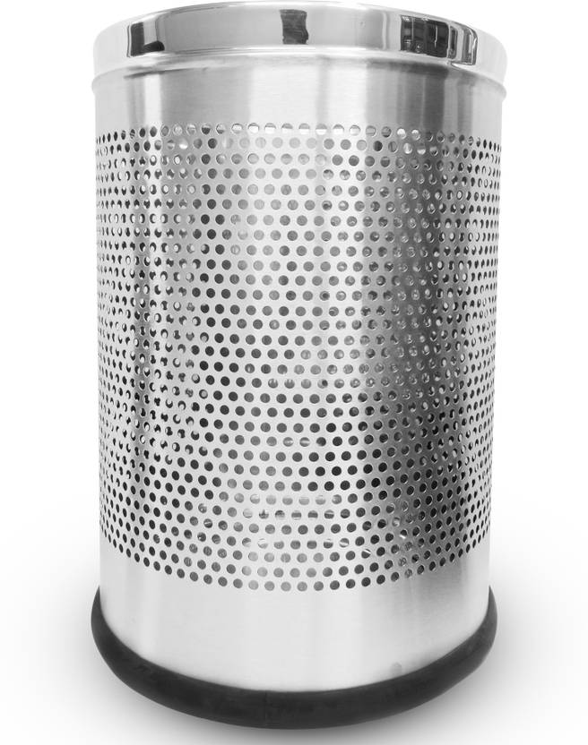 Sonanshi DustbinStainless Steel Perforated Open Trash BinGarbage Bin