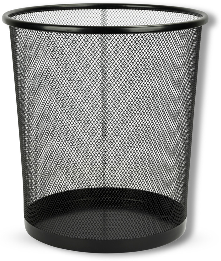 VeleSolv Medium Metal Mesh Dustbin 13 Ltr | Premium Black Waste Bin for Home, Office Iron Dustbin(Black)