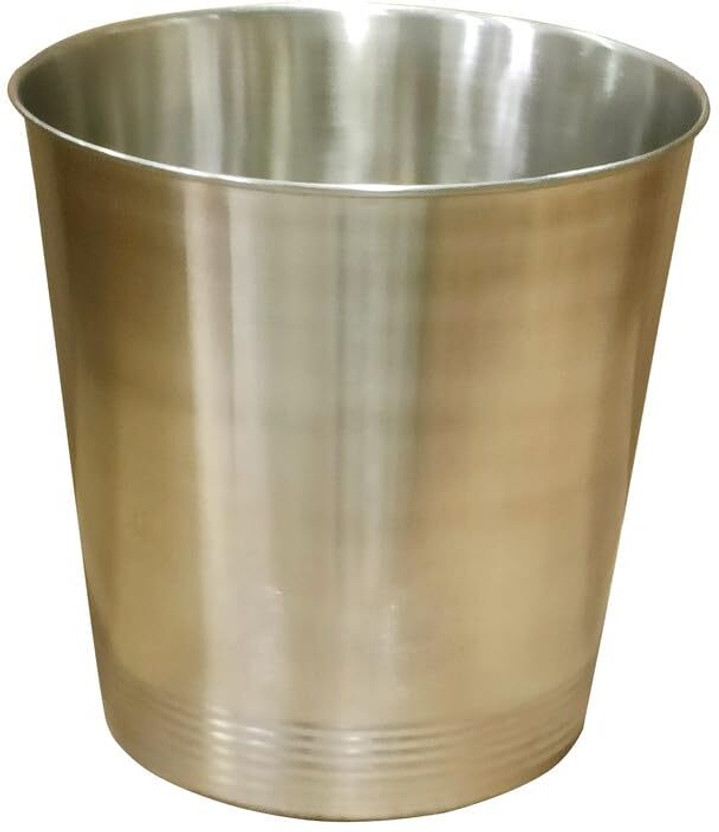 Hospitality Paulsons Waste Basket Bathroom Trash Can for Bedroom, Home Office 1Pc Silver Dustbin(Silver)