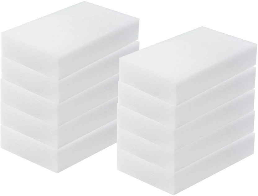 ZAYLO MINI MART Magic Erasers Sponges Cleaning Wall Marks Floor Stian Scrubbers Non Scratch Soft 6 PCS Magic Sponge Eraser Vehicle Interior Cleaner(3 L)