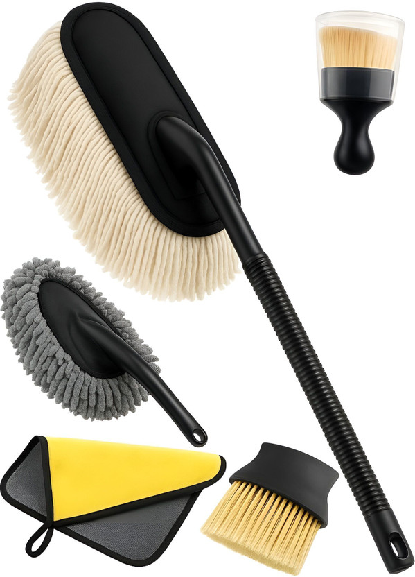 rich mart car accessories -5-in-1 Professional Car Duster, Car Cleaning Kit Wet and Dry Duster Set(Pack of 5)