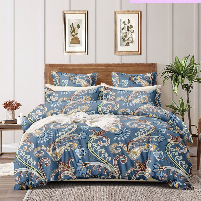 YaAkholic Queen Cotton Duvet Cover(Blue)