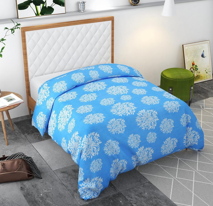 TINDLER KNOTS Single Cotton Duvet Cover(Light Blue)