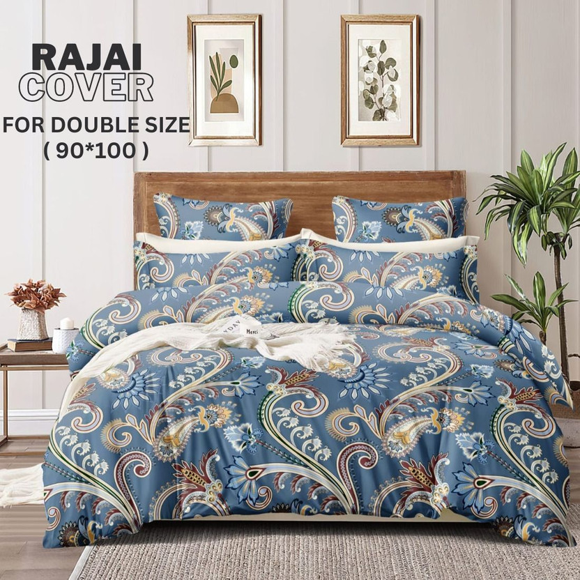 HIDECOR King Cotton Duvet Cover(Blue)