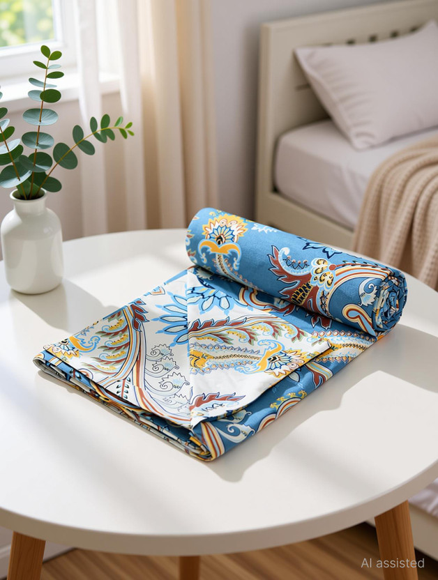 RRC RRC Single Polycotton Duvet Cover(Blue, White, Red) - Flipkart Deal