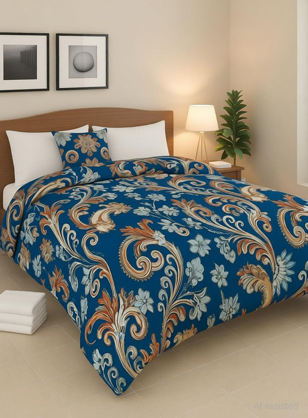 NCS Double Cotton Duvet Cover(Blue)
