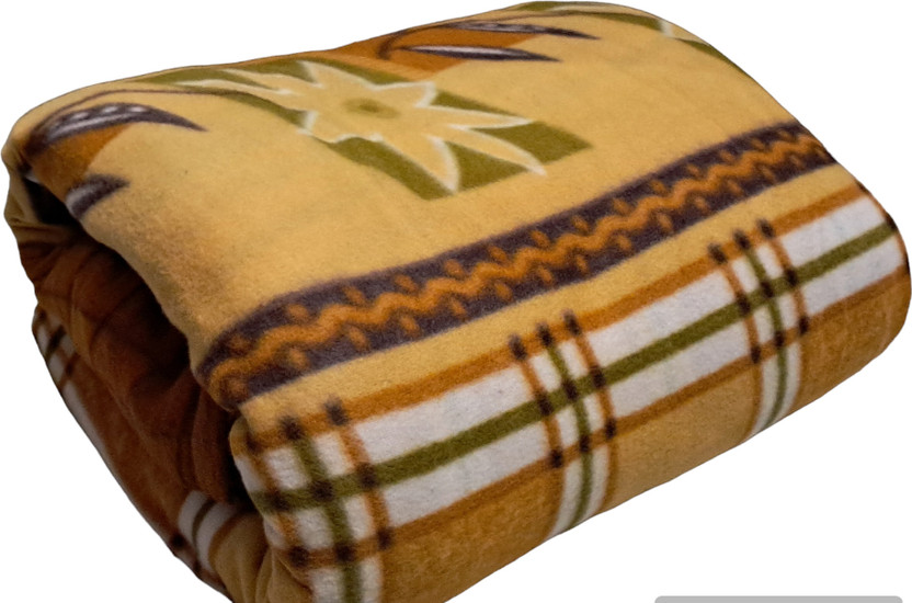 CHANDRAVATI Single Fleece Duvet Cover(Yellow)