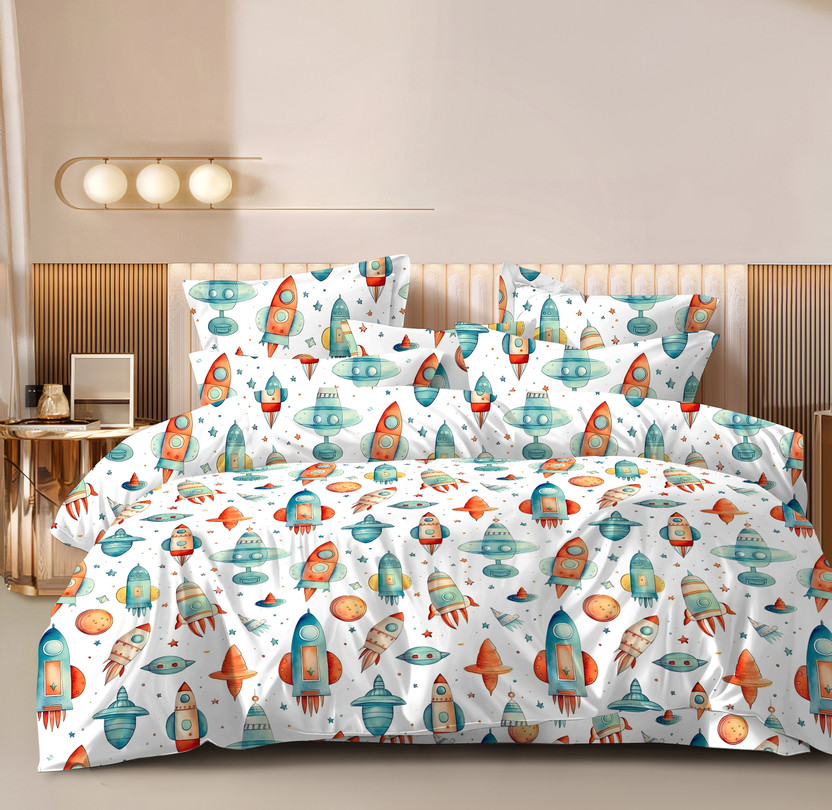 YUTERA Double Cotton Duvet Cover(Blue)