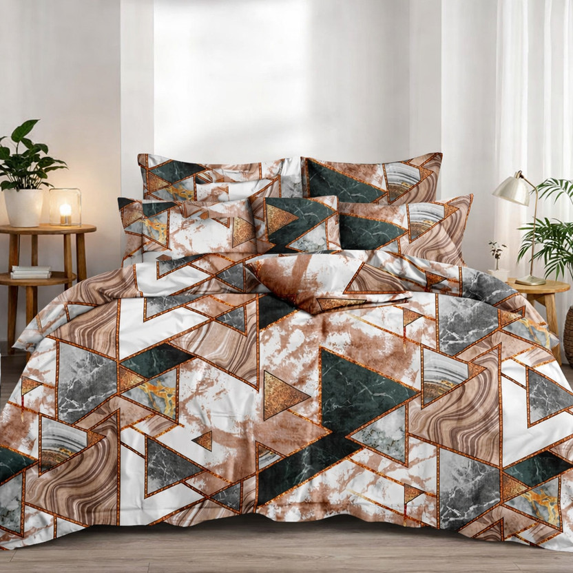 YUTERA Double Cotton Duvet Cover(Grey, Green, White)