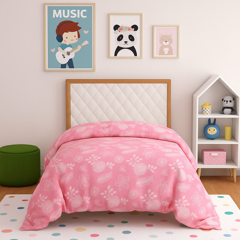 villablanca Single Polycotton Duvet Cover(Pink)