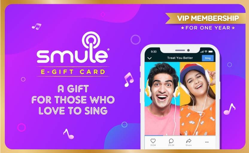 Smule Digital Gift Card Price in India Buy Smule Digital Gift Card
