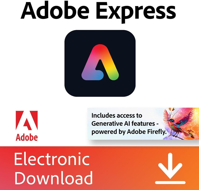 Adobe Express Premium | 12-Month Subscription | Email Delivery Digital Gift Card