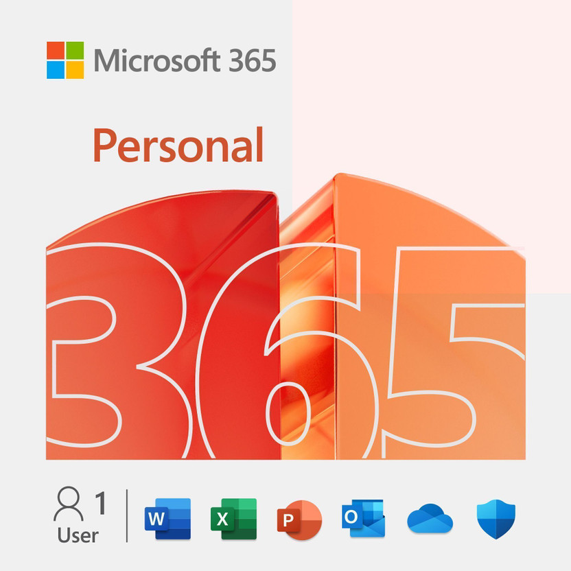 Microsoft 365 Personal -1 TB cloud - Apps with AI - 12-Month Subscription Digital Gift Card