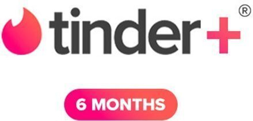 Tinder Plus 6 Month Subscription Digital Gift Card