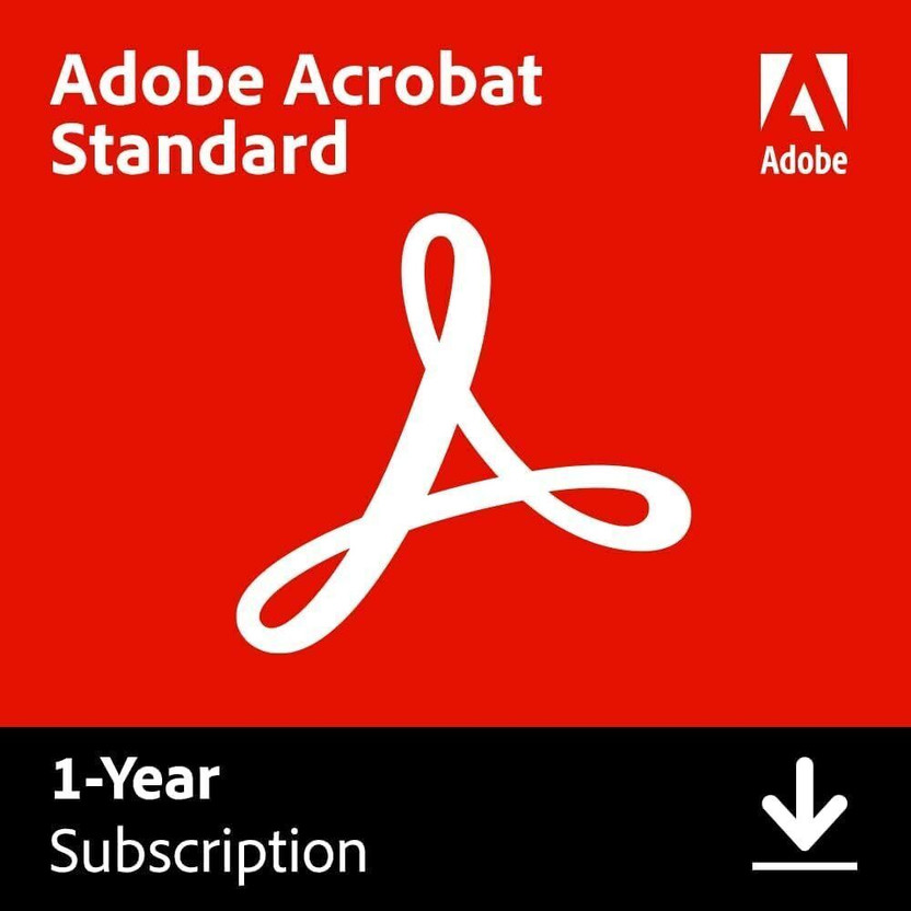 Adobe Acrobat Standard | 12-Month Subscription | Email Delivery Digital Gift Card