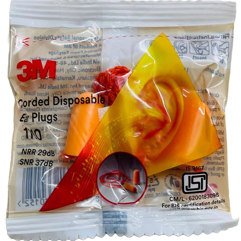3M 3M 1110 Ear Plug(Orange) - Flipkart Deal