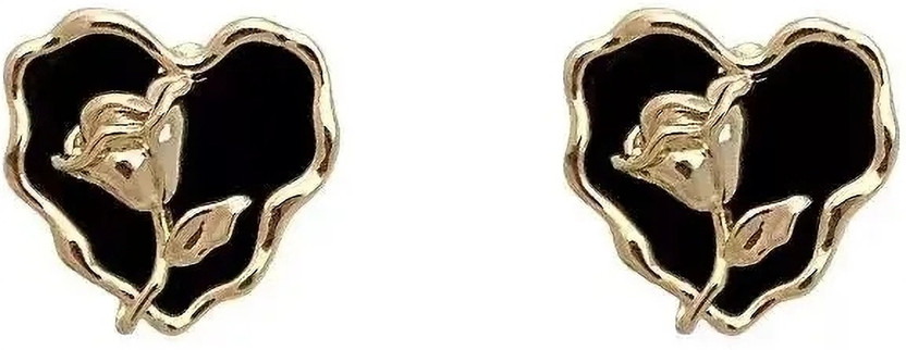 Manpika Artificial Anti Tarnish Gold Color Earrings for Women & Girls Alloy Earring Set