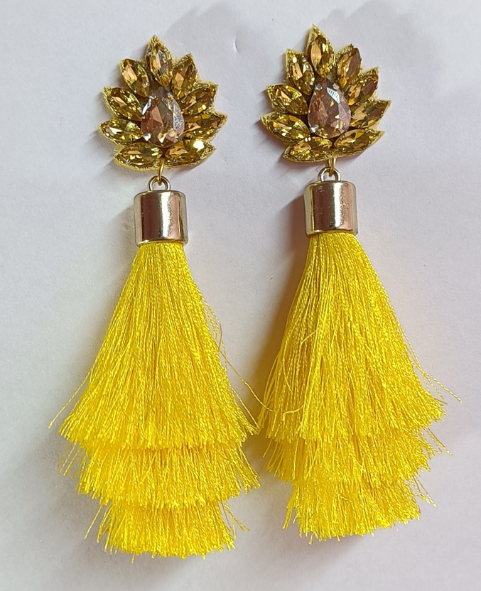 Futurefashion RESUME YELLOW Alloy Tassel Earring