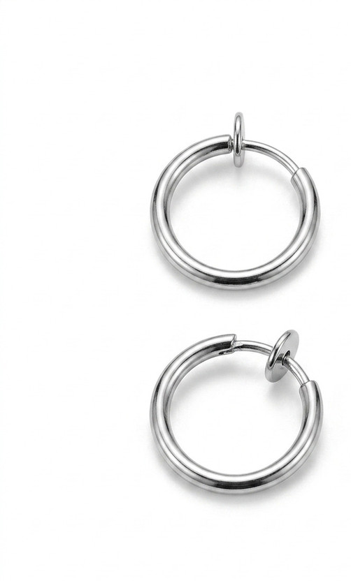aAVC aAVC ENTERPRISES Stylish Non-Piercing Earings Stainless Steel Clip-on Earring - Flipkart Deal