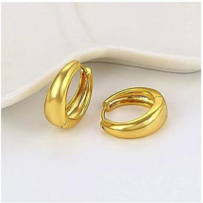 Aksha Collection Aksha Collection Salman Khan Gold Kaju Bali Hoop Earring For Unisex Agate Brass Hoop Earring