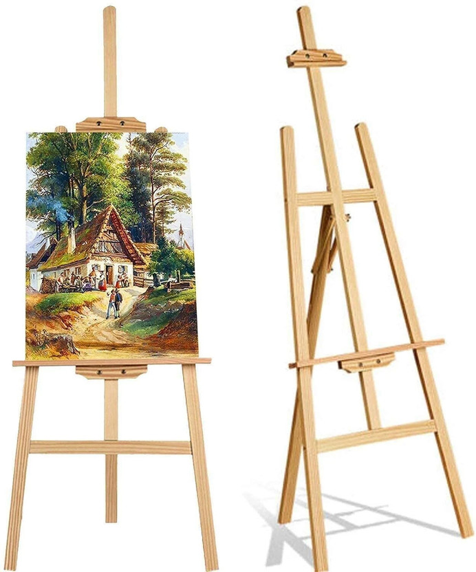 Qatalitic Wooden Tripod Easel(Display, Facilitation, Studio)