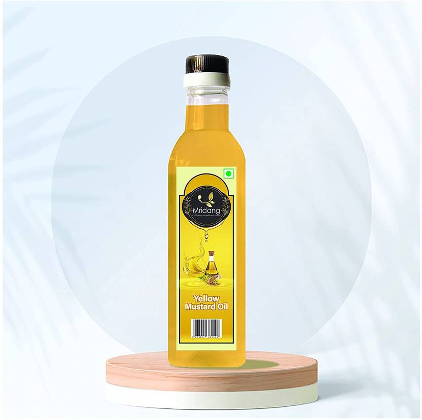 Mridang Premium Cold Pressed Yellow Mustard Oil Pili Sarson Ka Tel