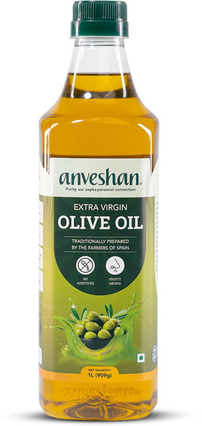 Anveshan Extra Virgin Wood Cold Pressed Rich In Vitamin E&K Olive Oil(1000 ml)