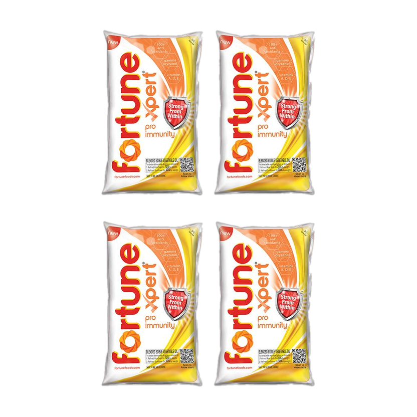 FORTUNE Xpert Pro Immunity Rice Bran Oil(4 x 0.85 kg)