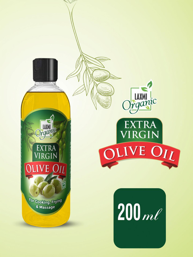 LAXMI ORGANIC Extra virgin OLIVE Jaitun tail skin hair face treatment and baby body massage(200 ml)