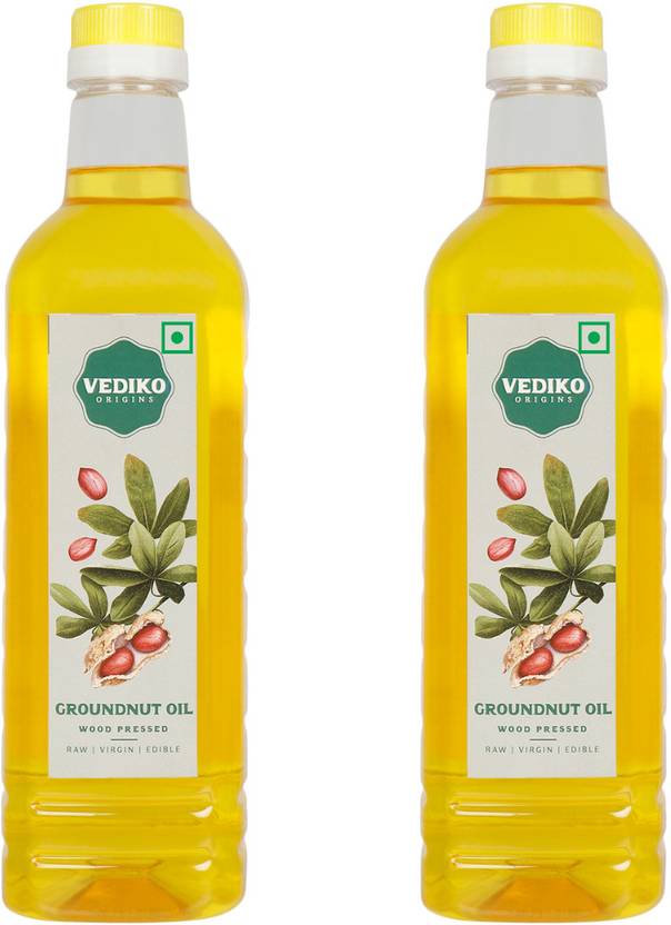 Vediko Origins Cold Pressed Groundnut Oil Pure and Virgin Edible