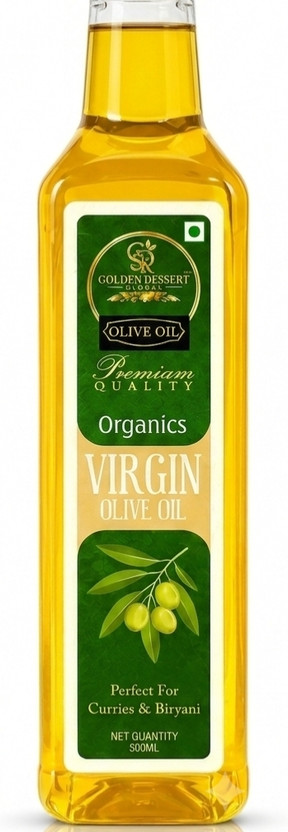 Golden Dessert Global Virgin Olive Oil 500ml | Cold Pressed Virgin Olive Oil Olive Oil(500 ml)