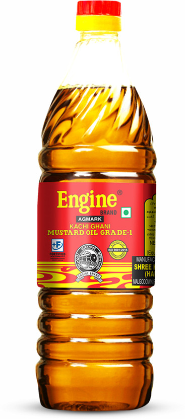 Engine Kachi Ghani Mustard Oil Plastic Bottle(1 L)