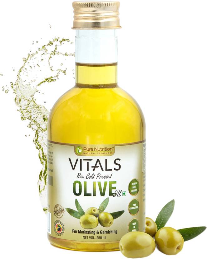 Pure Nutrition VITALS Raw Cold Pressed Olive Oil Rich in Antioxidant