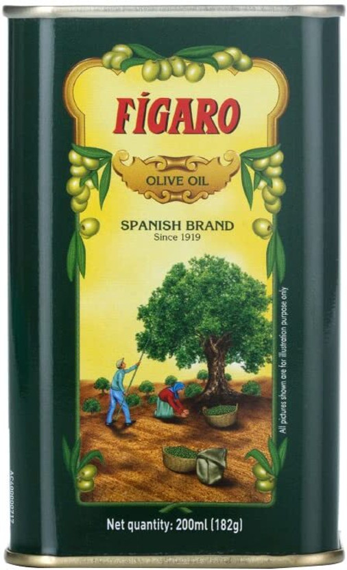 FIGARO Olive Oil- Pure Olive Oil 200ml Tin Olive Oil(200 ml)