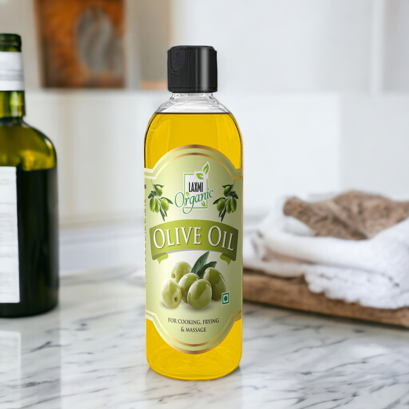 LAXMI ORGANIC Olive oil Jaitun ka tail virgin Extra Light edible cooking body hair massage tel Olive Oil PET Bottle(200 ml)