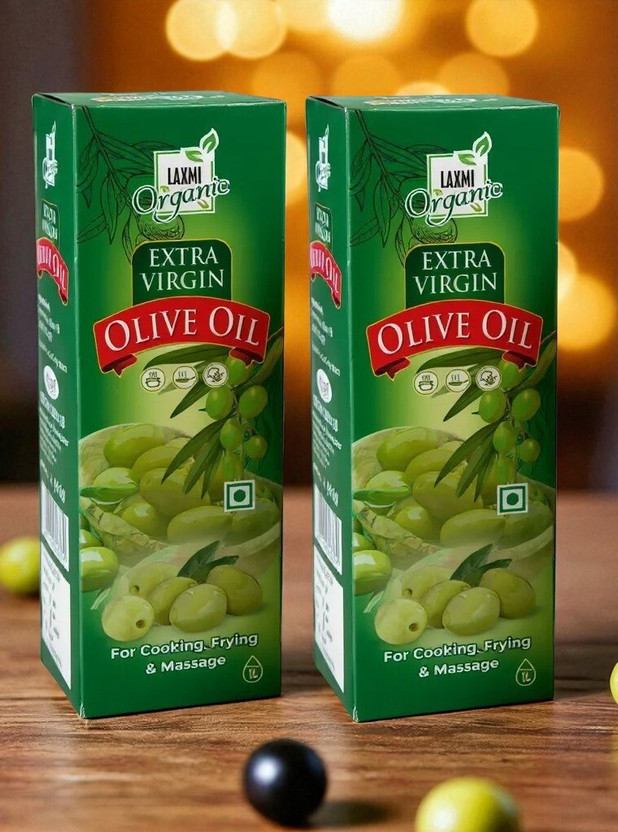 LAXMI ORGANIC extra virgin olive oil for cooking Olive Oil(2000 ml)