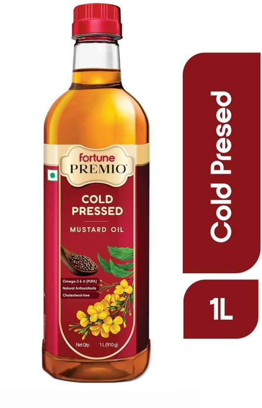Fortune Premio Cold Pressed Mustard Oil Mustard Oil Plastic Bottle(910 g)