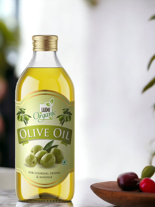 LAXMI ORGANIC Olive oil Jaitun ka tail virgin Extra Light edible cooking body hair massage tel Olive Oil PET Bottle(500 ml)