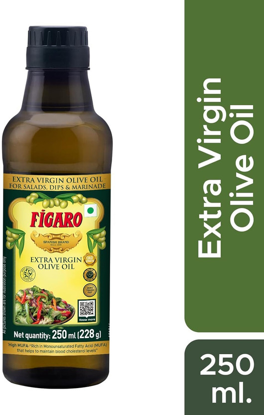 FIGARO Extra Virgin Olive Oil PET Bottle (250ml) PACK OF 1 Olive Oil(250 ml)