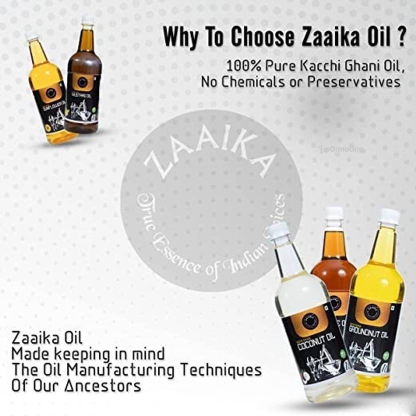 ZAAIKA Cold Pressed Sunflower Oil Healthy and Nutritional Cooking Oil