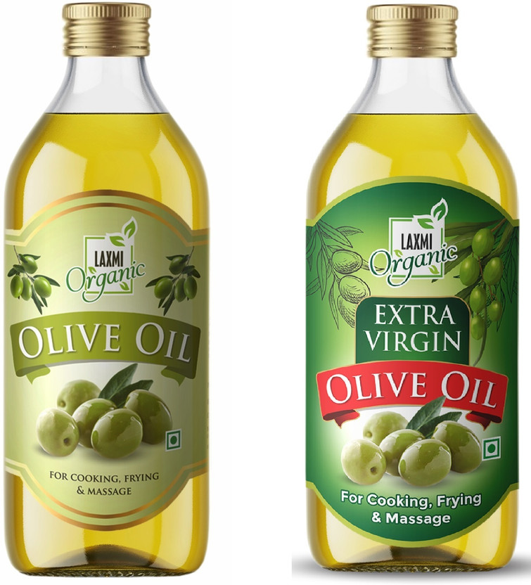 LAXMI ORGANIC Extra vergin OLIVE OIL 500 ml Olive oil 500 ml cold press Jaitun tail 1l liter Olive Oil(1000 ml)