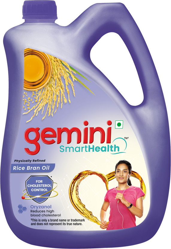 Gemini Smart Health Rice Bran Oil Jar(4.35 kg)