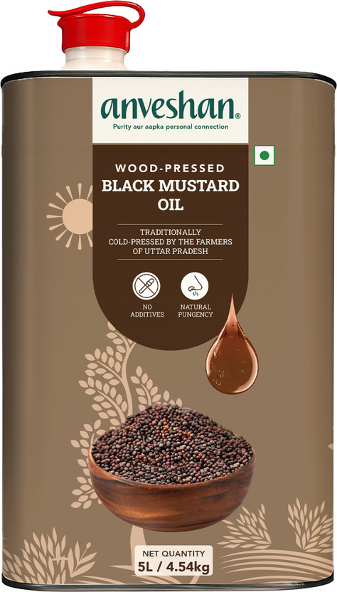 Anveshan Anveshan Wood Cold Pressed Kolhu/Kacchi Mustard Oil(5 L) - Flipkart Deal