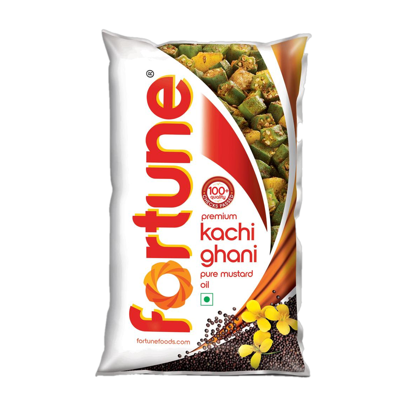 FORTUNE Premium Kachi Ghani Pure Mustard Oil(1 L)
