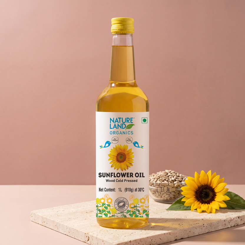 Natureland Organics Cold Pressed Sunflower Oil(1 L)